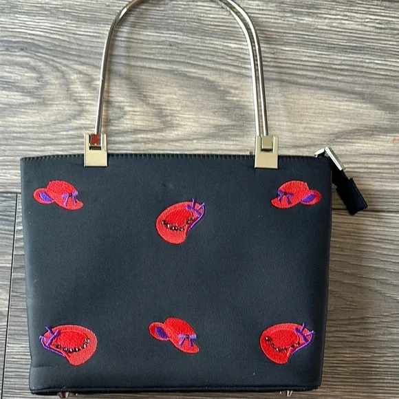 Vintage Red lady Hats handbag - Picture 3 of 9